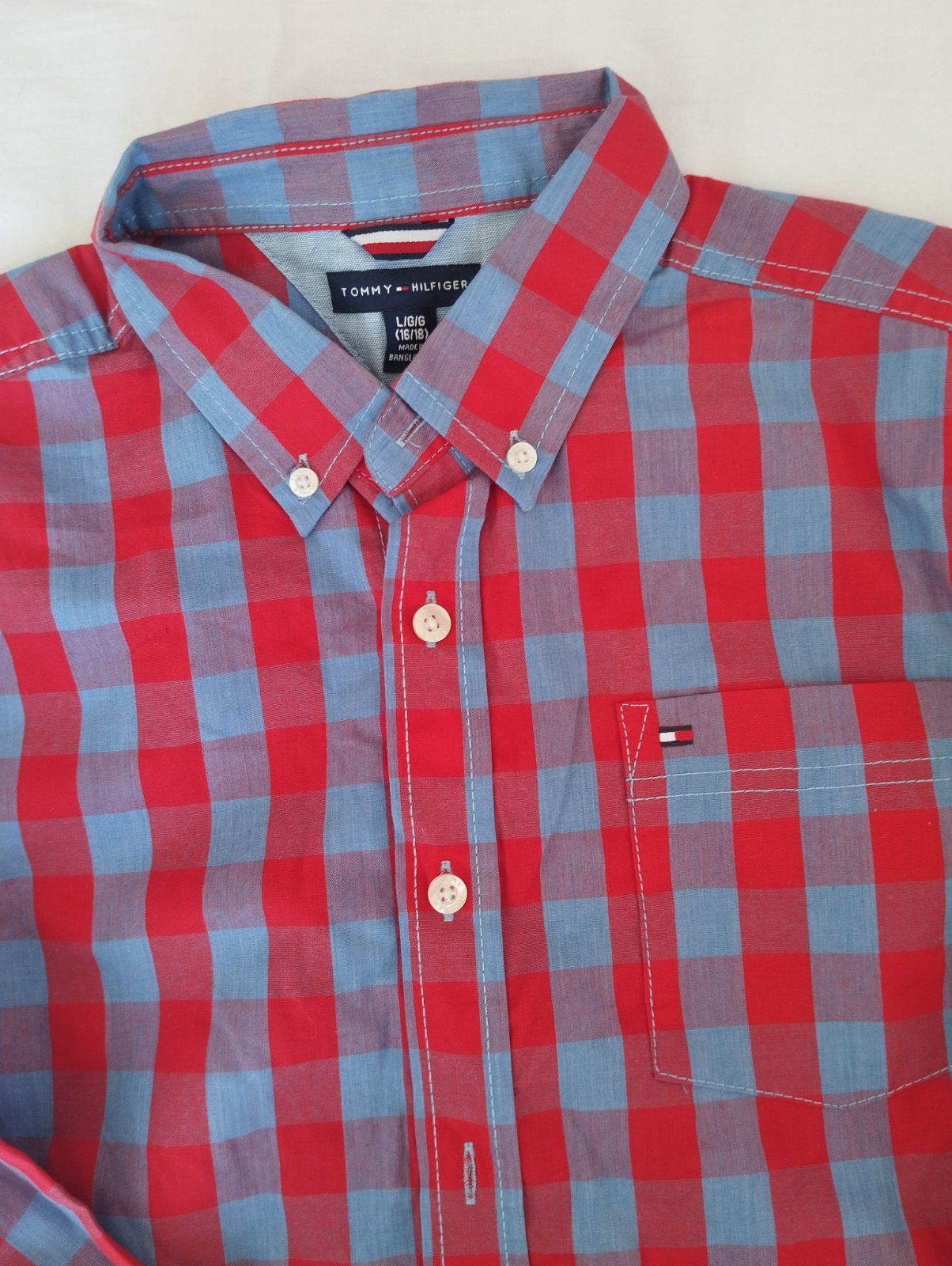 Chemise a carreaux TOMMY enfant 16ans