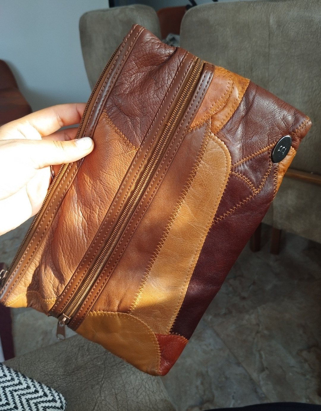 Trousse 100% cuir 