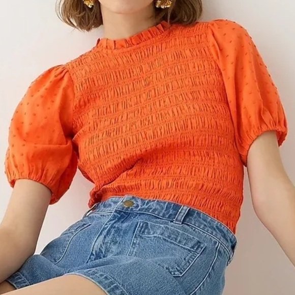 Pull orange j.crew