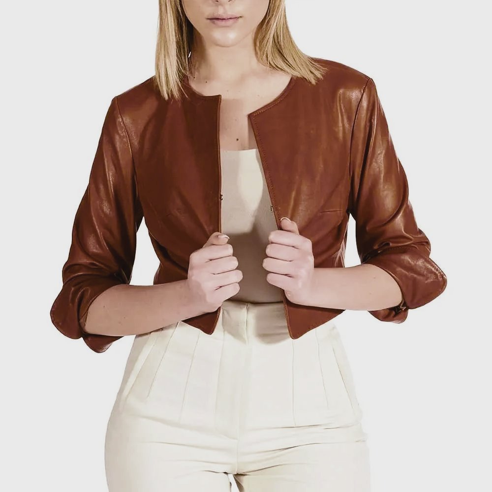 Veste faux cuire