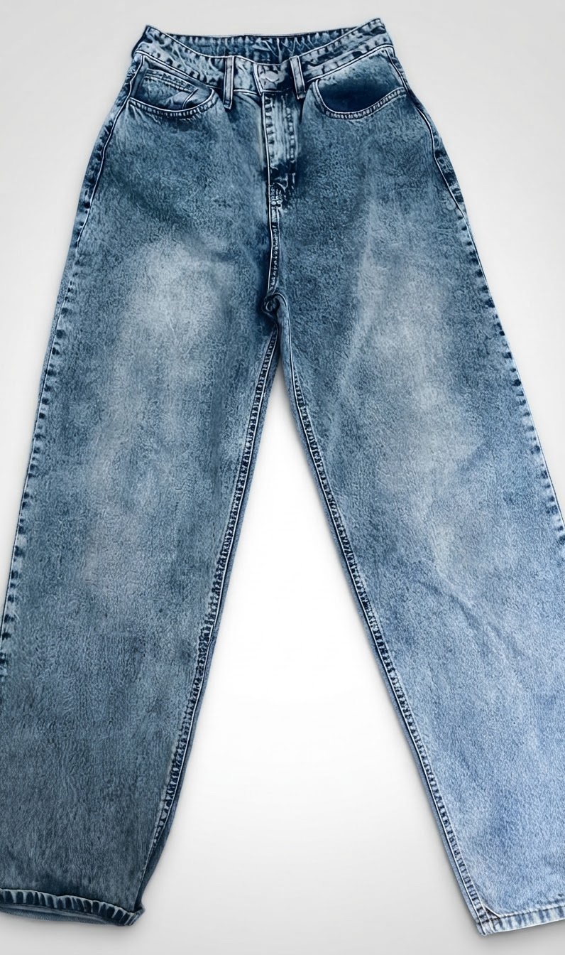 Baggy jeans bleu délavé(denim) taille 34