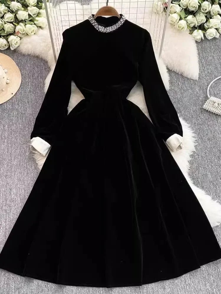 Robe élégante en velours