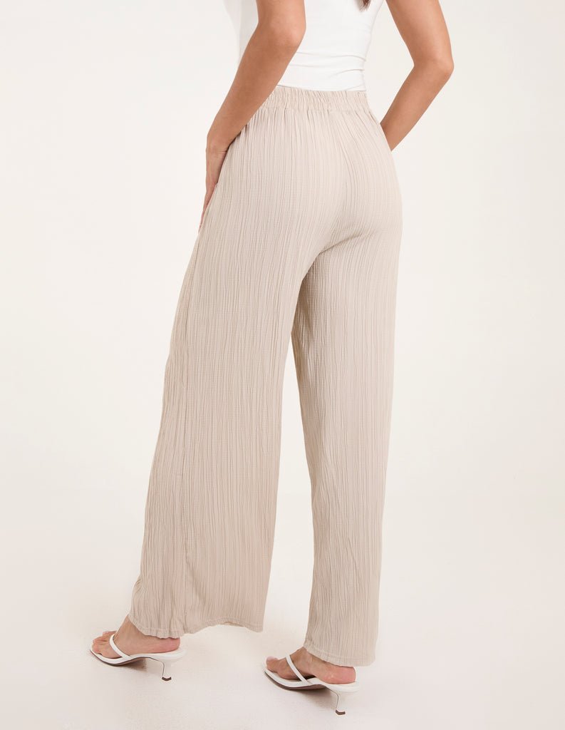 Pantalon Zara large fluide plissé 