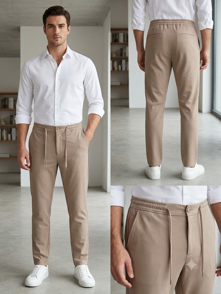 Pantalon beige (grège)