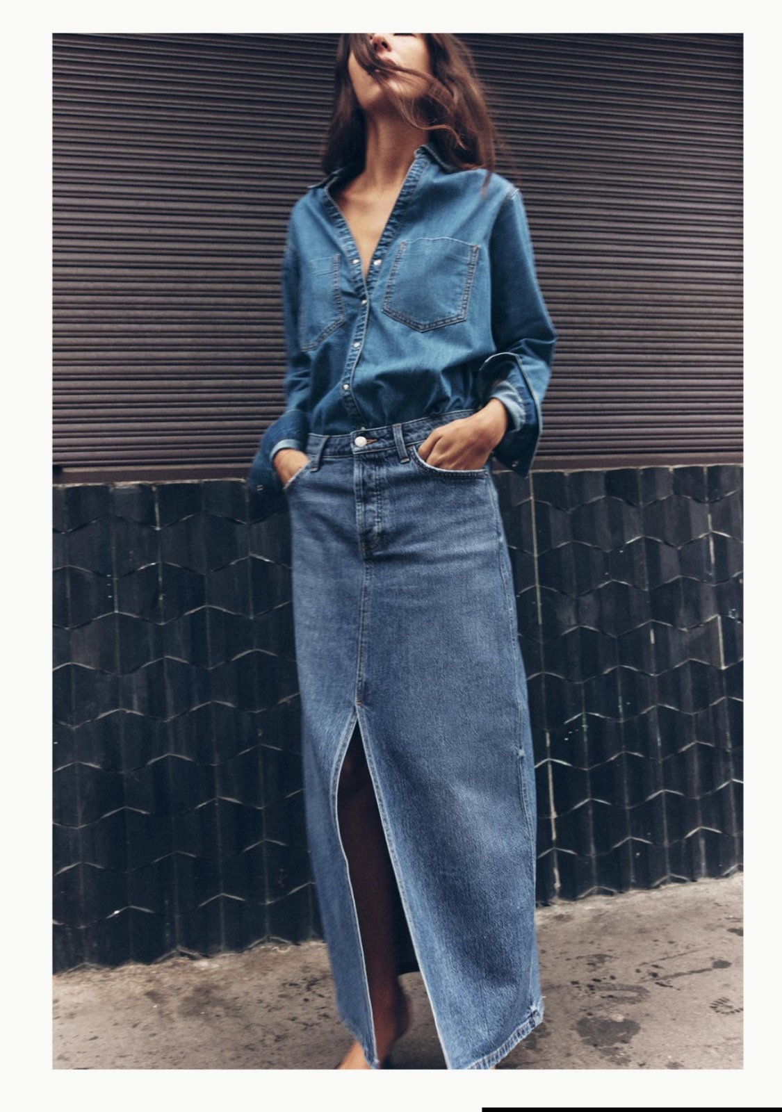 Jupe denim