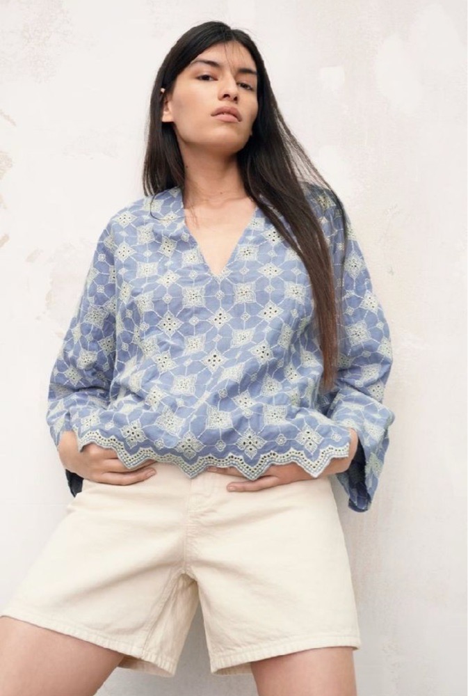 Chemise brodee zara