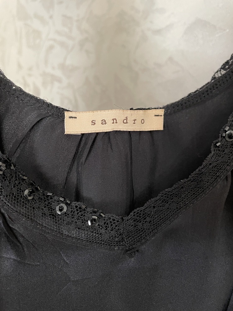 Robe en soie sandro