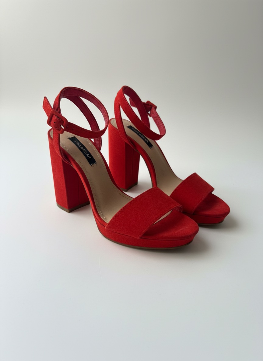 Des sandales rouge