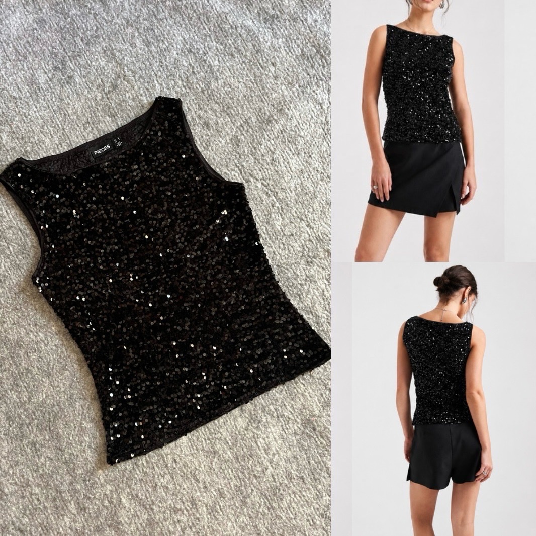Top en sequin