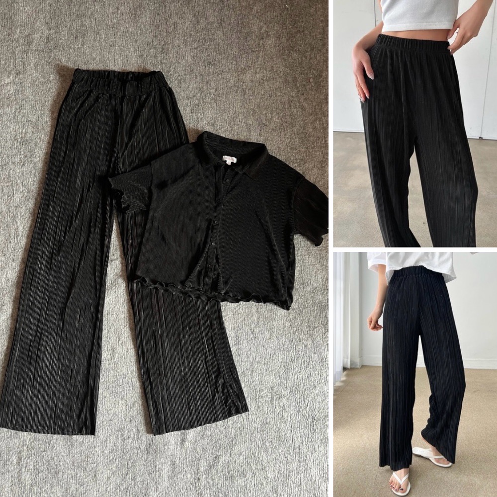 Pantalon plissé