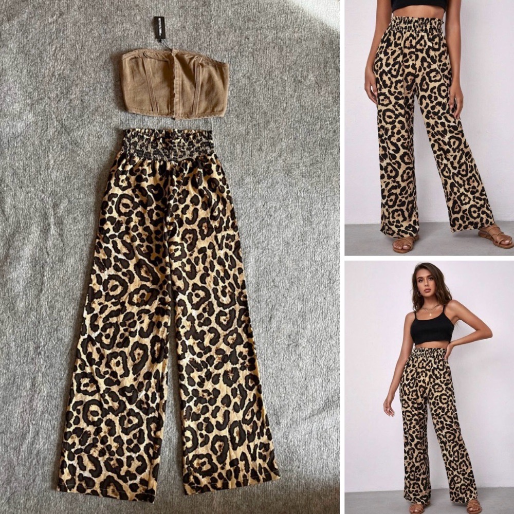 Pantalon leopard shein