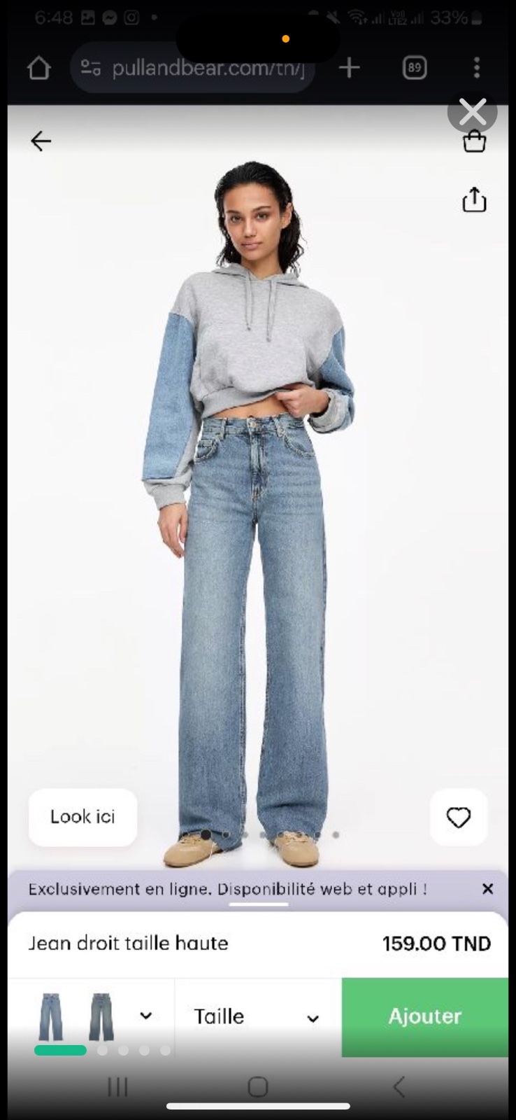 Jeans bleu neuf pull&bear