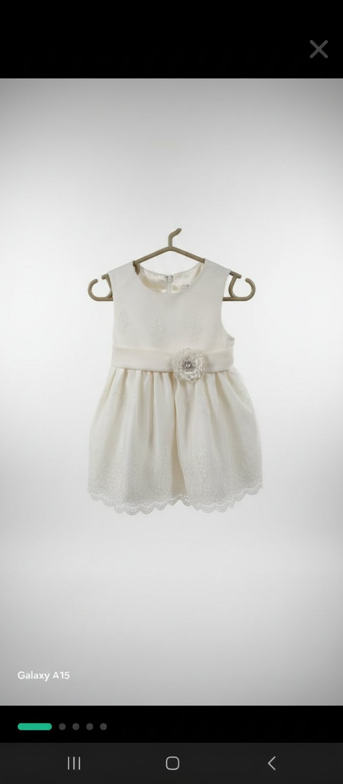 Robe blanche bebe 12/18mois