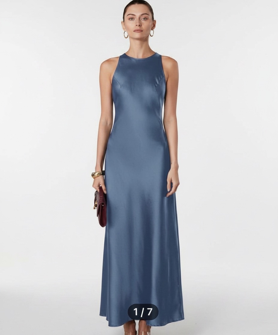Robe en satin 