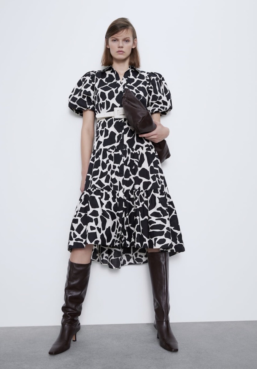 Robe imprimée zara