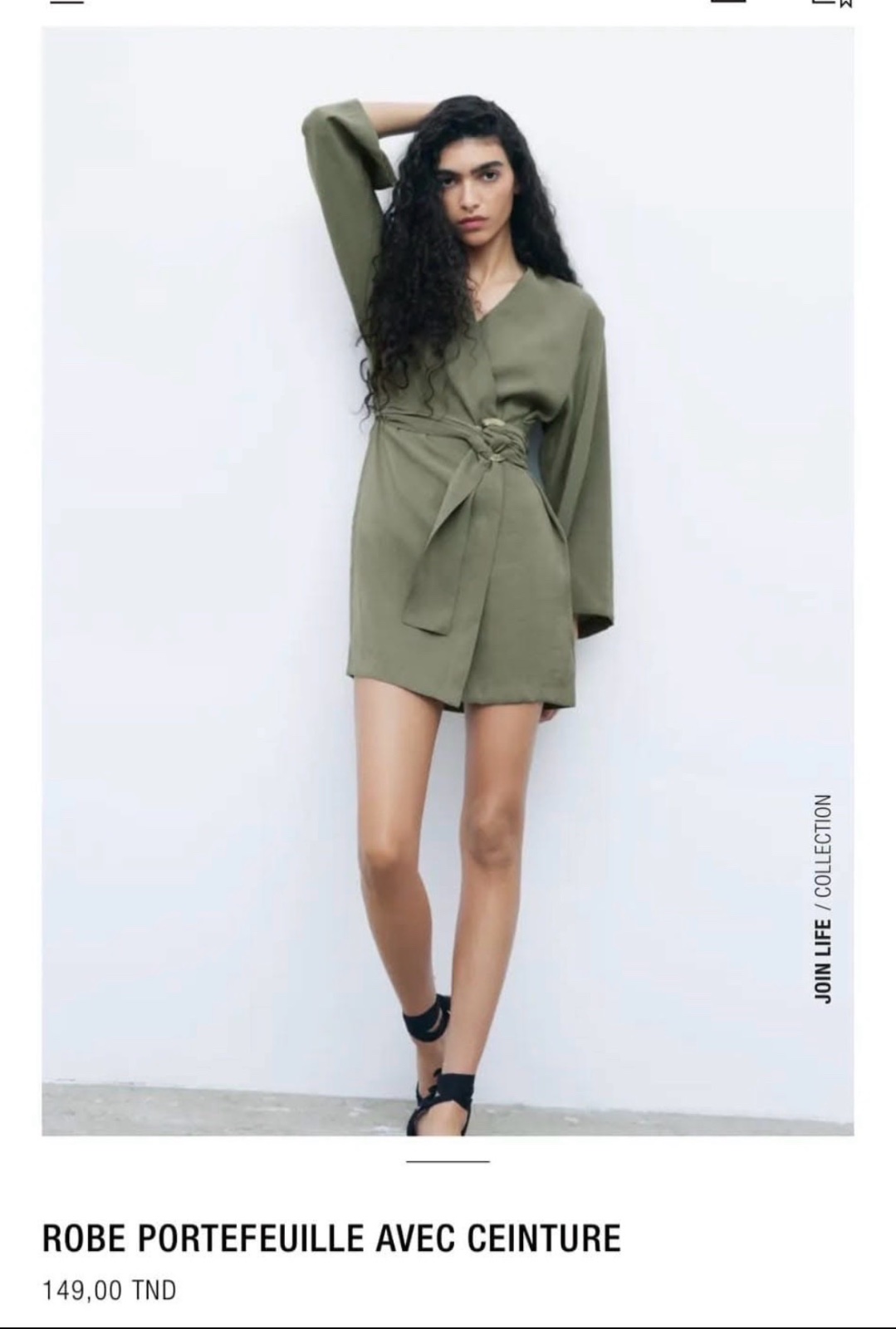 Robe portefeuille zara