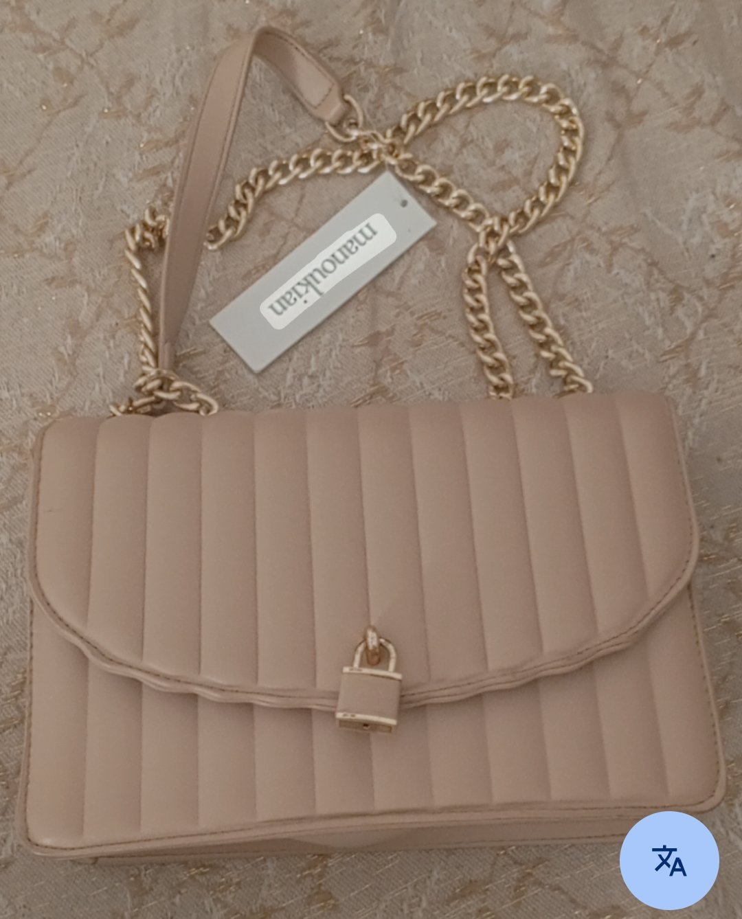 Sac MANOUKIAN  beige importé de la France 