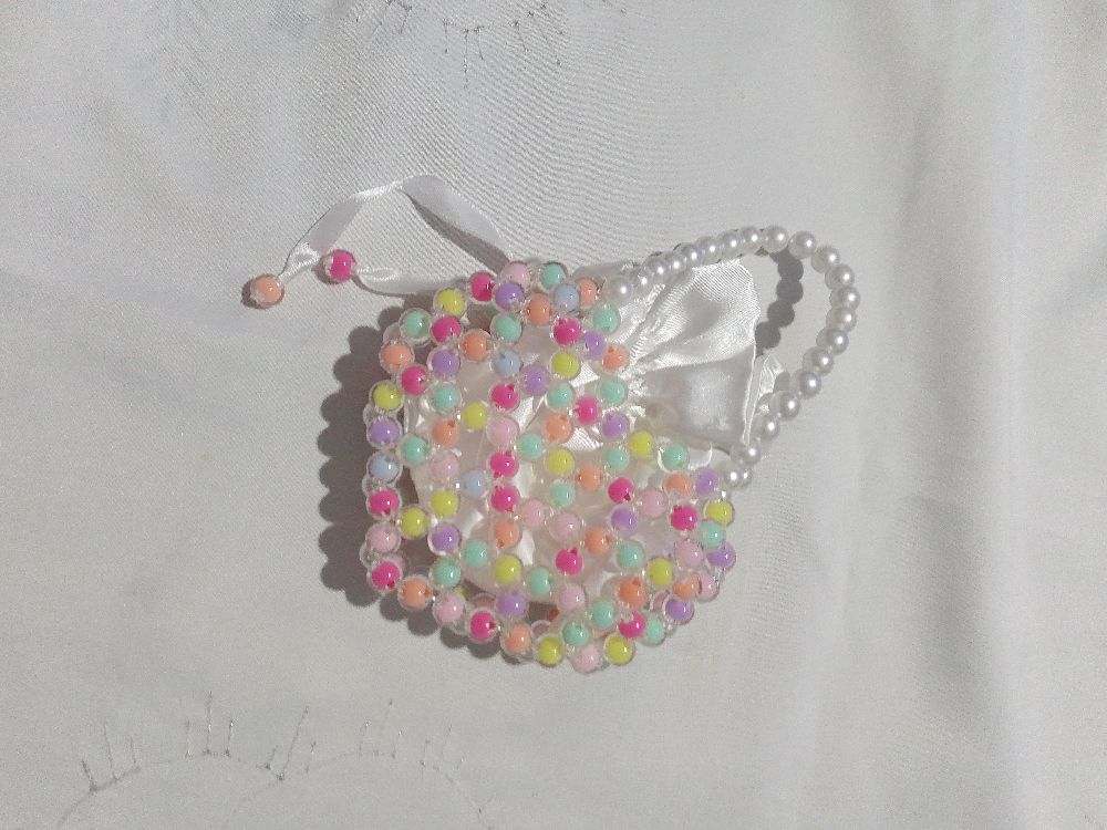 Sac cœur multicolore 
