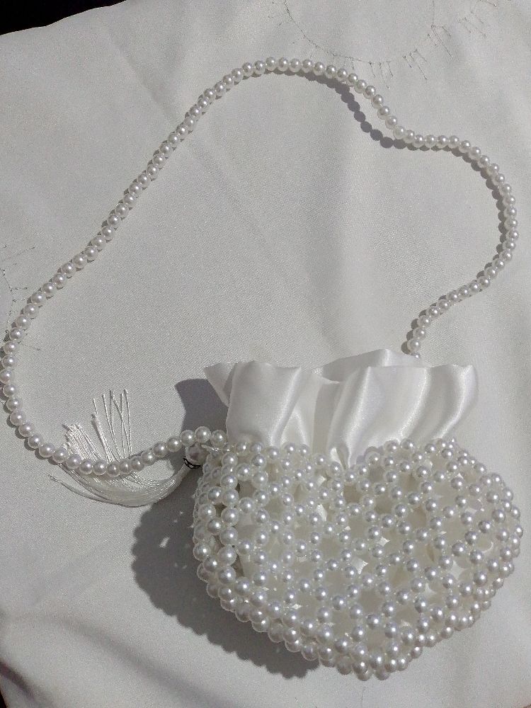 Sac cœur perle