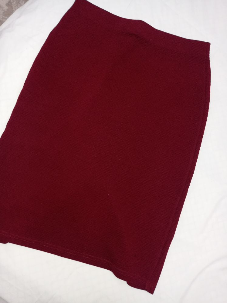 jupe rouge coton 