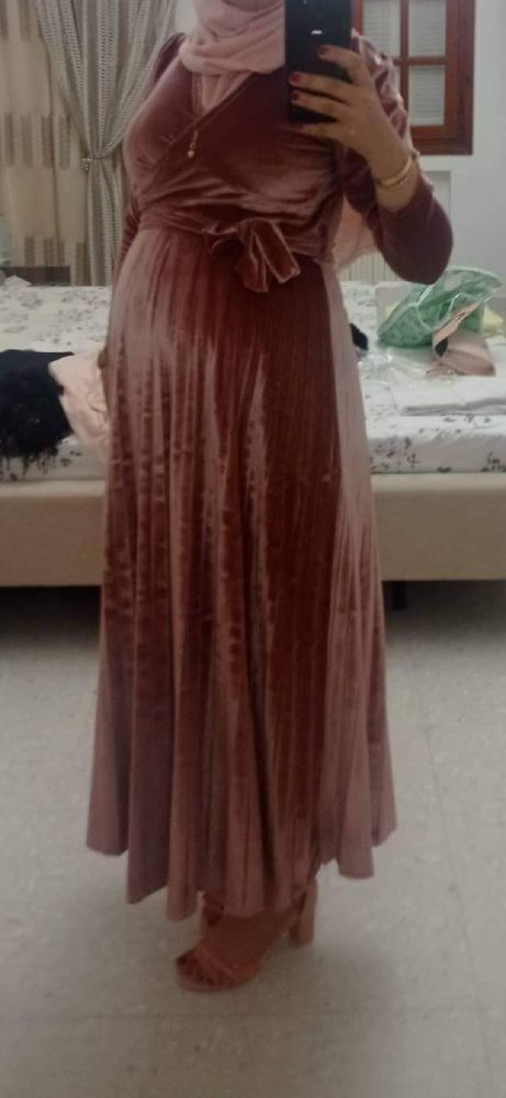 Robe rose poudré 