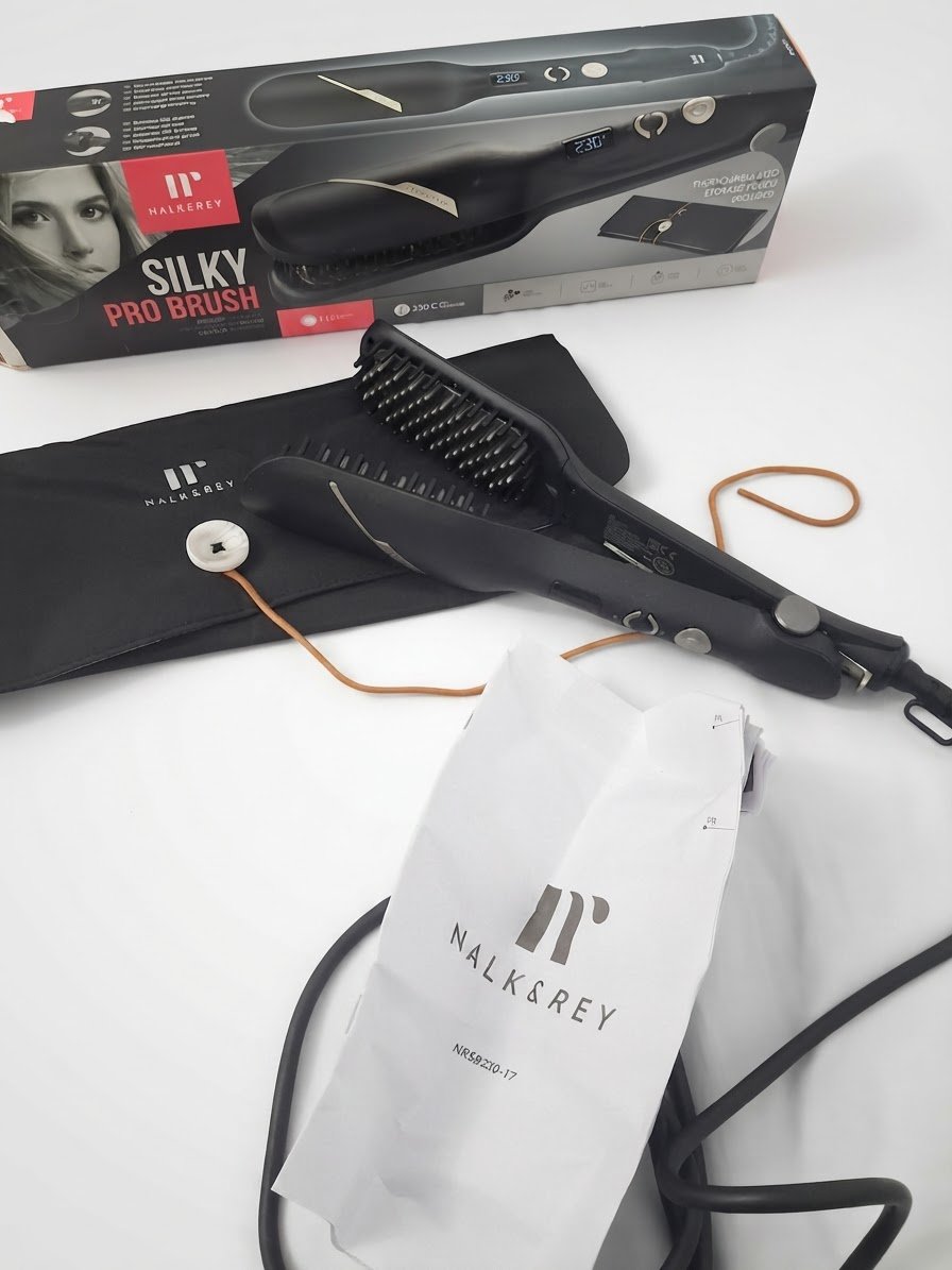 Brosse lissante chauffante électrique 