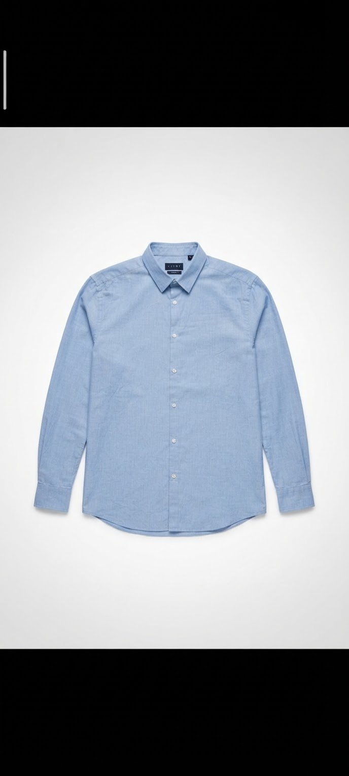 Chemise H&M en bleu slim fit 