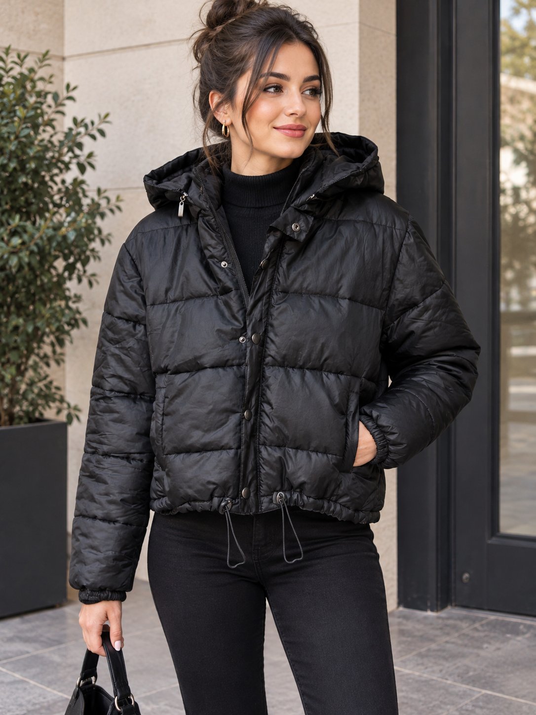 Veste d'hiver noire 
