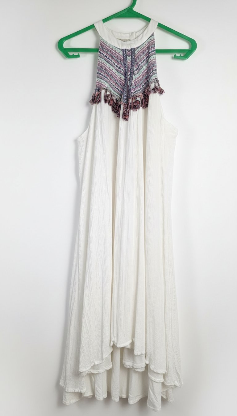 Robe blanche fluide 