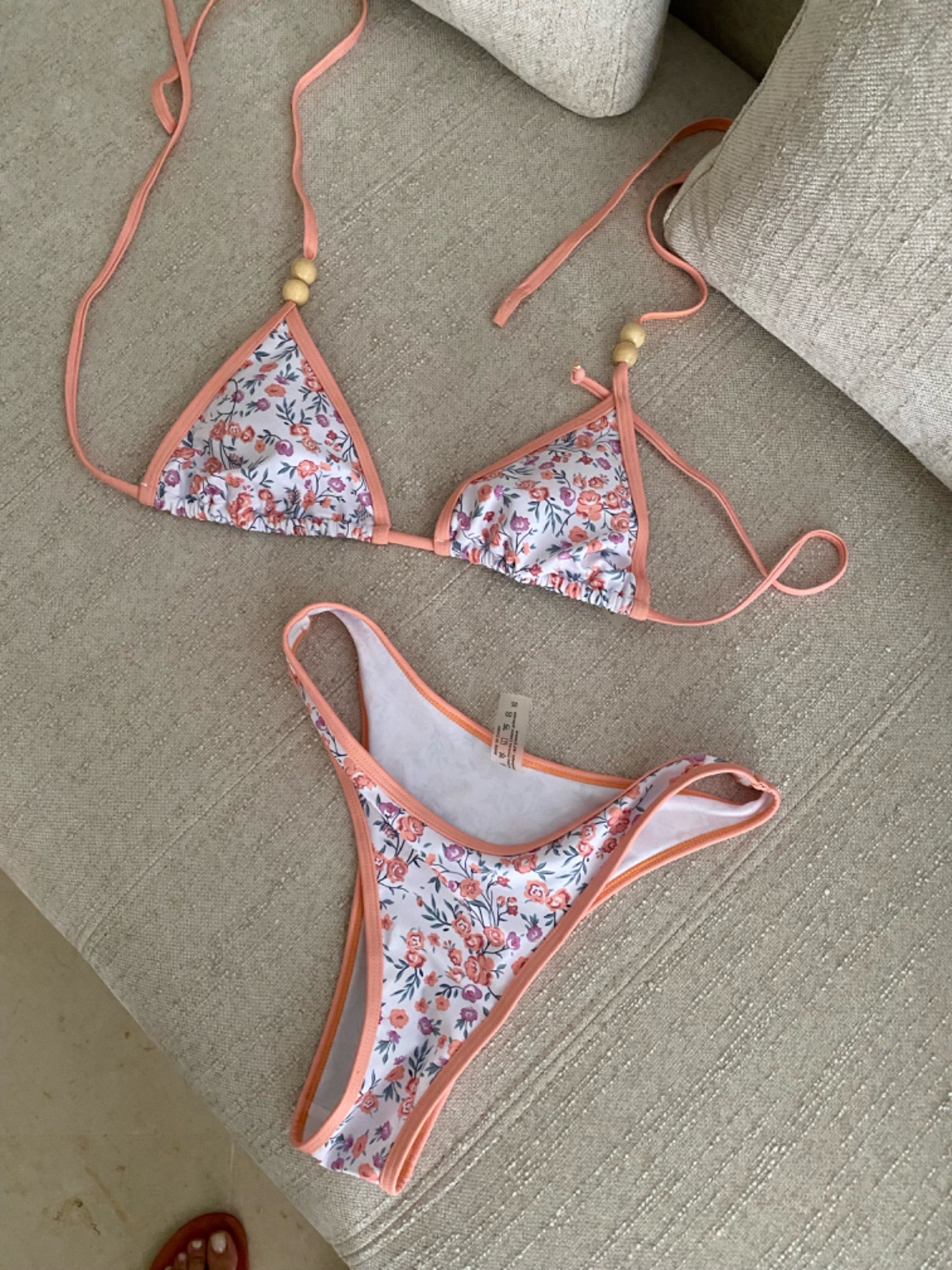 Maillot blanc orange