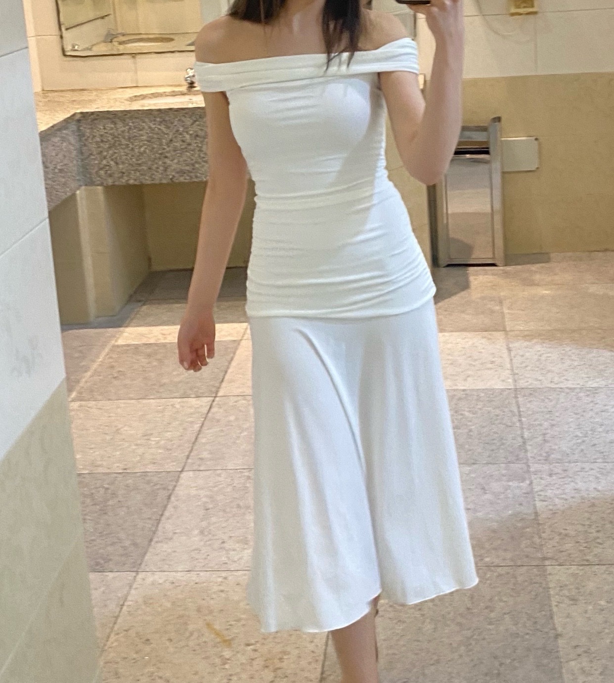 Robe blanche bershka