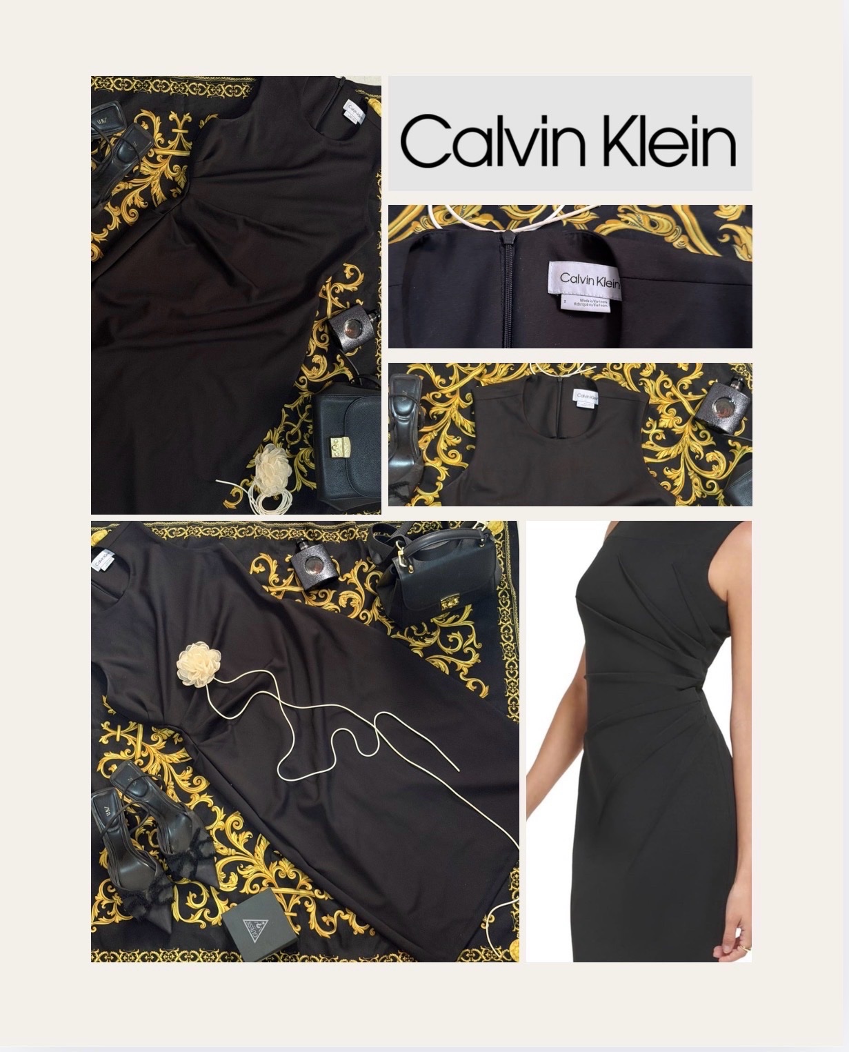 Robe calvin klein noir taille 36