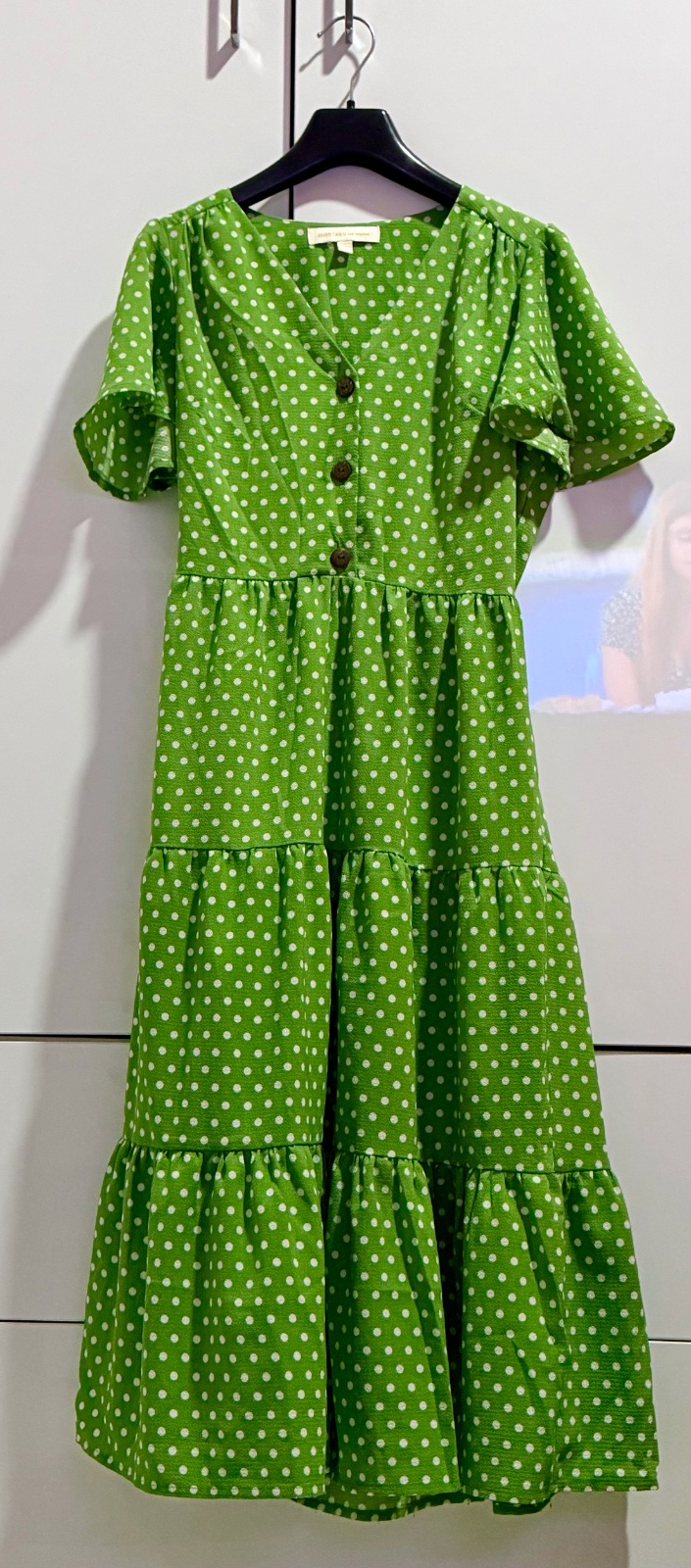 Robe longue verte Taille S/M