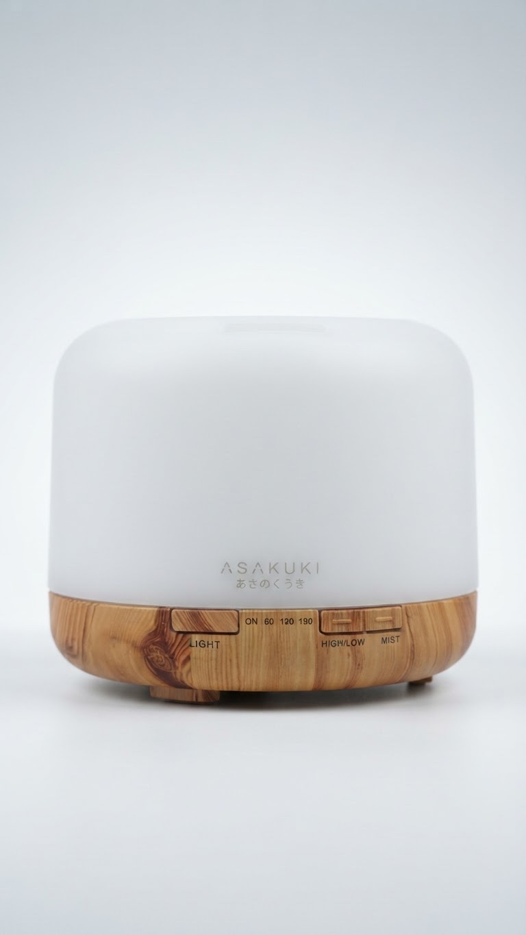 ASAKUKI Essential Oil Diffuser For Home, 500ML Aromatherapy Humidifier