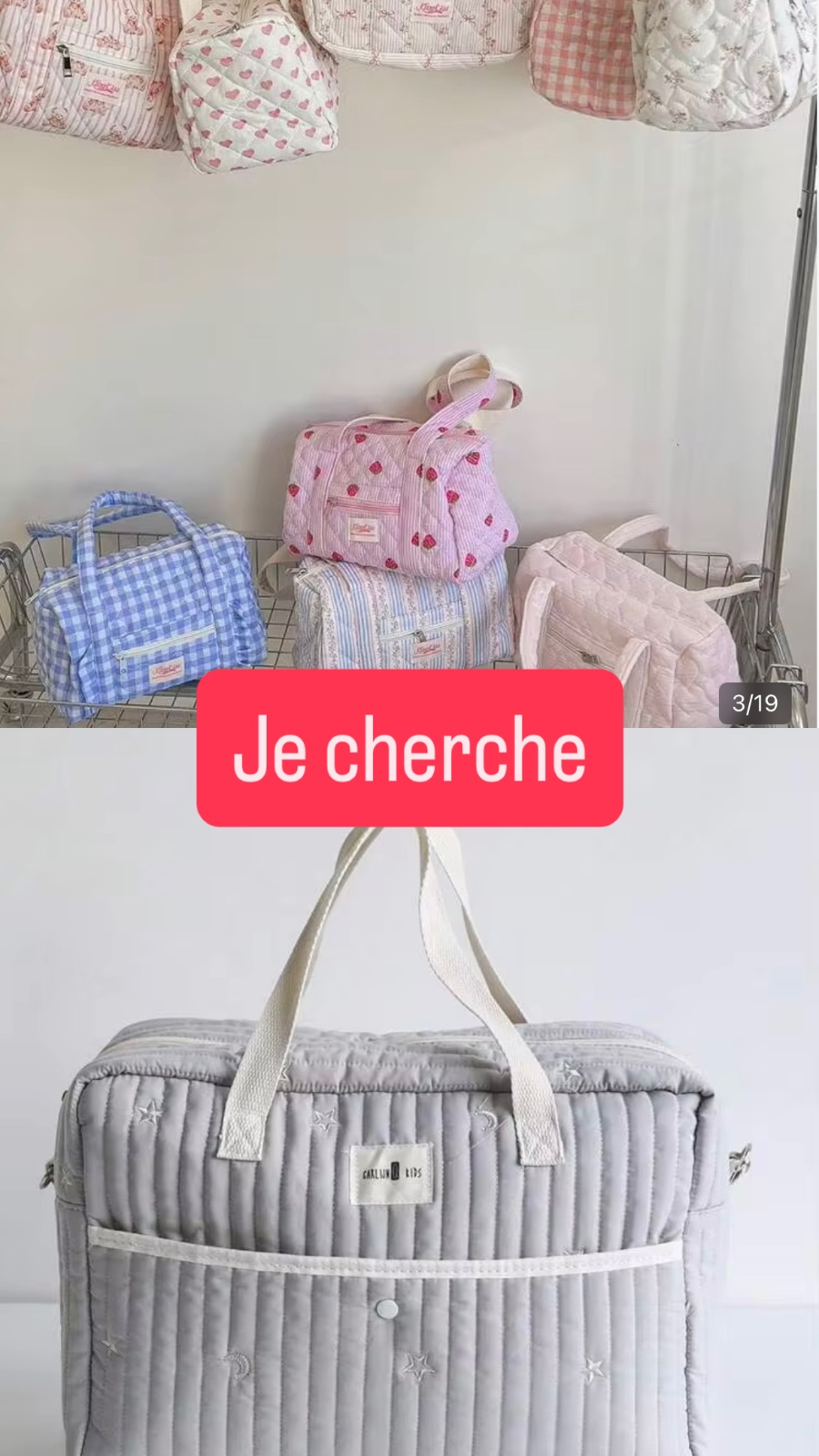 Je cherche sac mana UNISEXE moyen