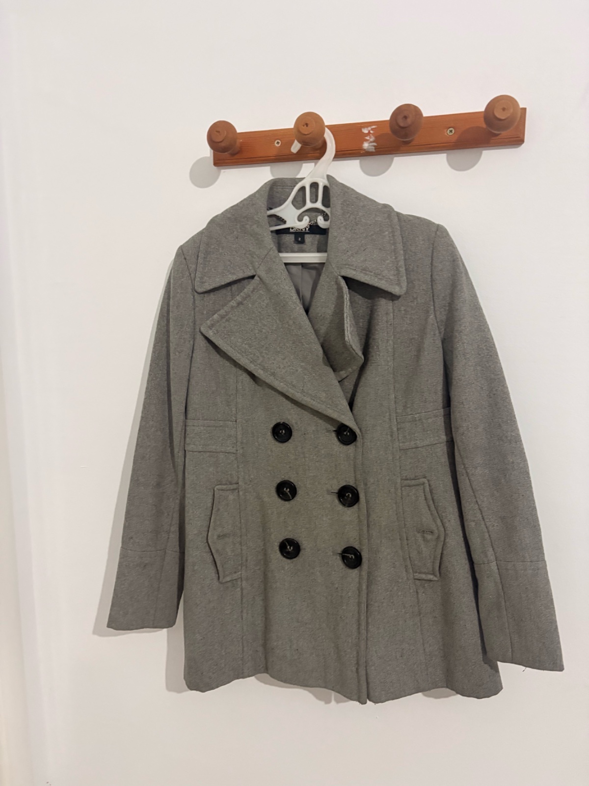 Manteau gris 14-16ans 