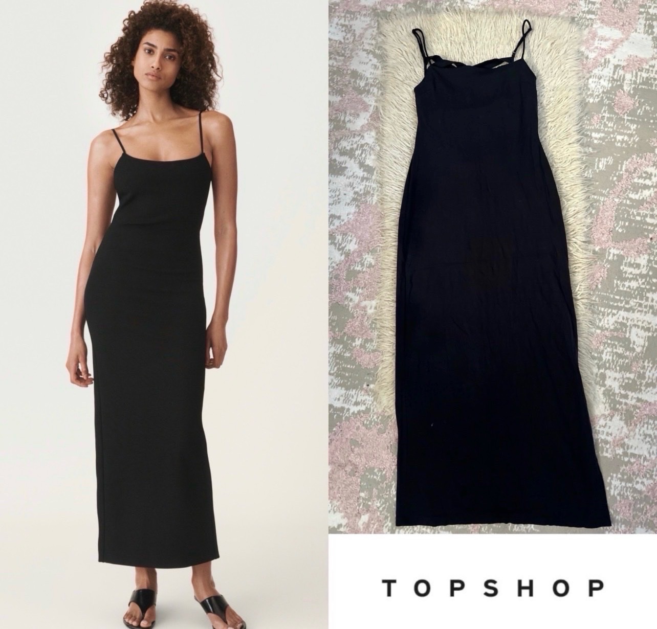 Robe longue topshop