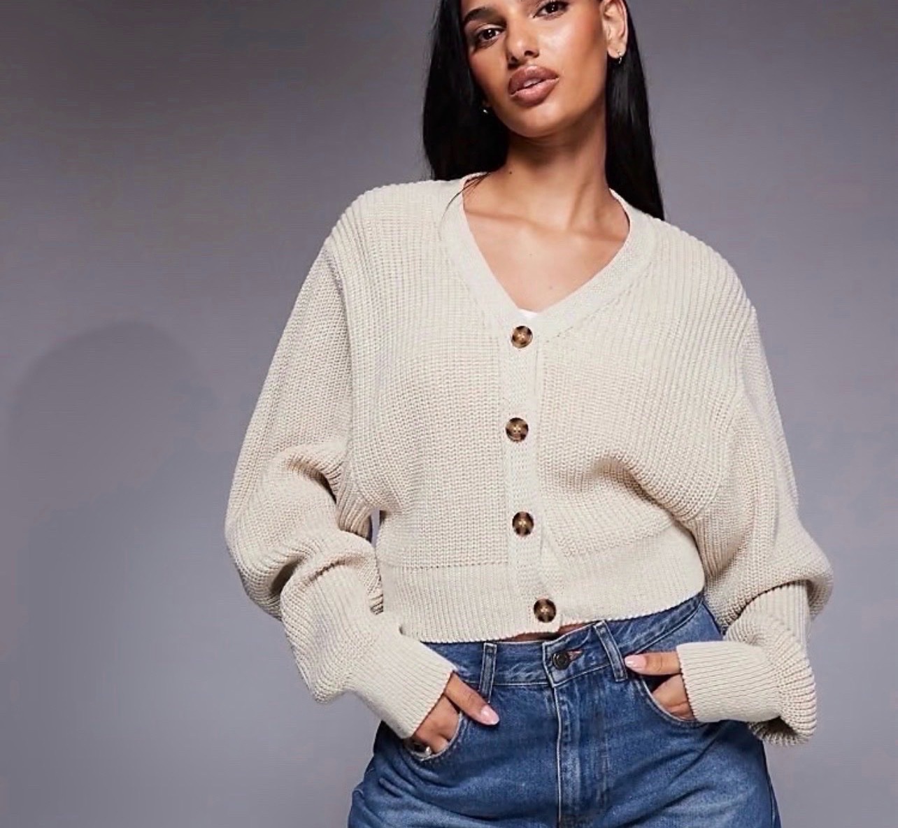 Cardigan courte grosmaille