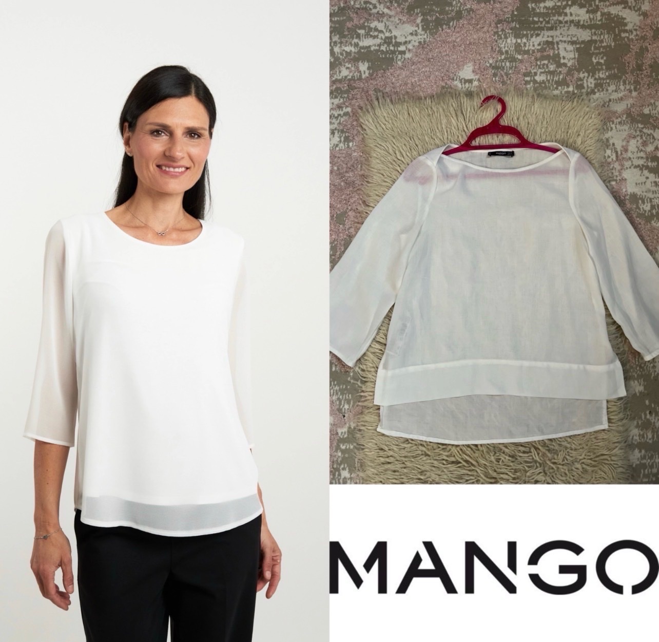 Blouse mango -transparente-