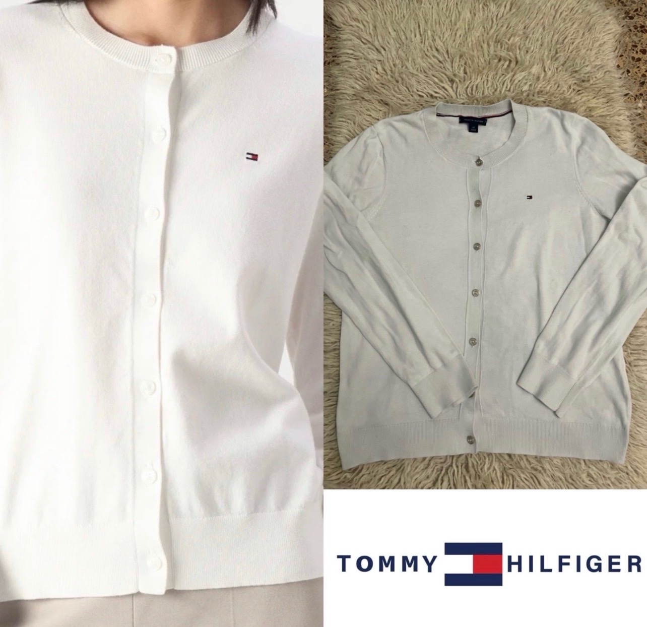 Cardigan fine maille tommy hilfiger