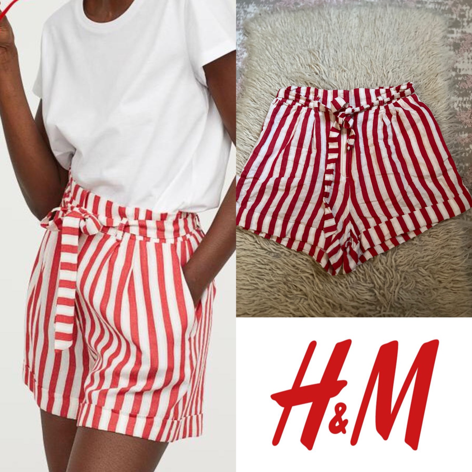 Short avec ceinture h&m