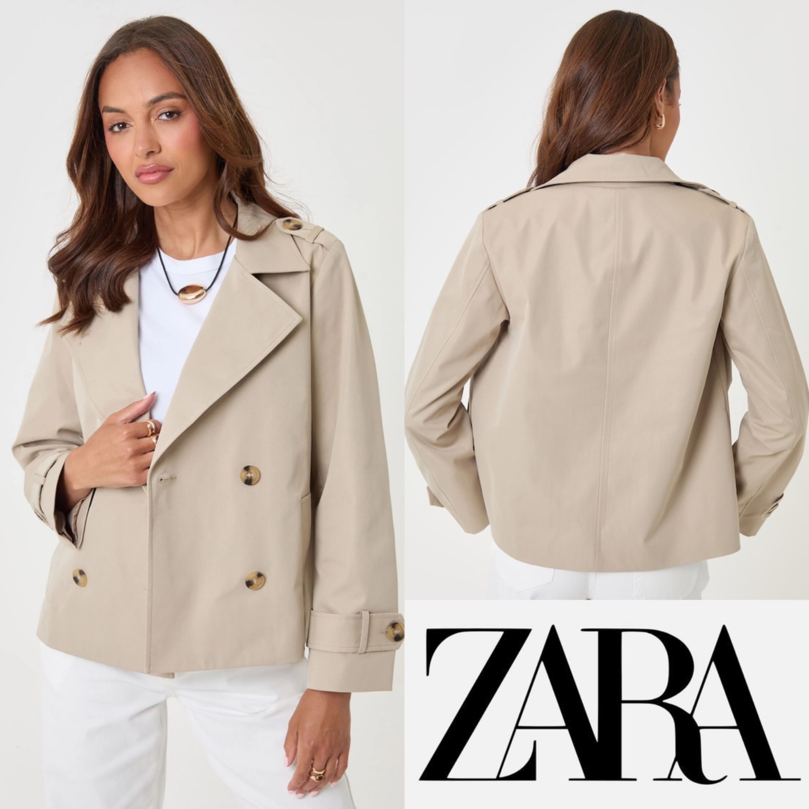 Trench-coat court Zara 