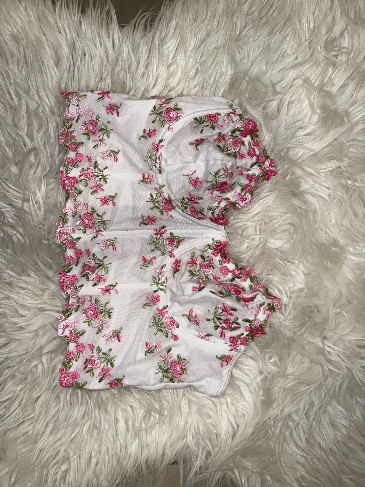 Corset fleurie