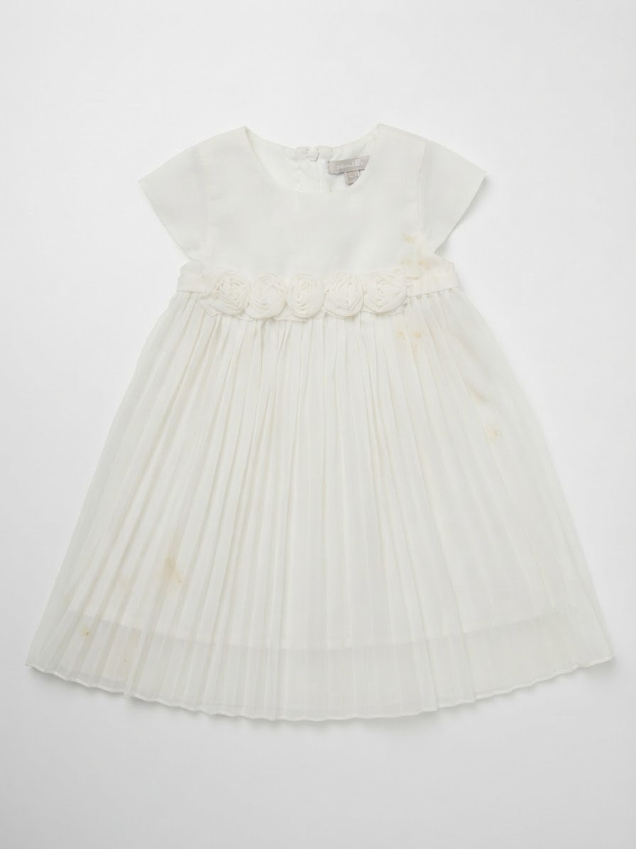 Robe blanche bébé fille 