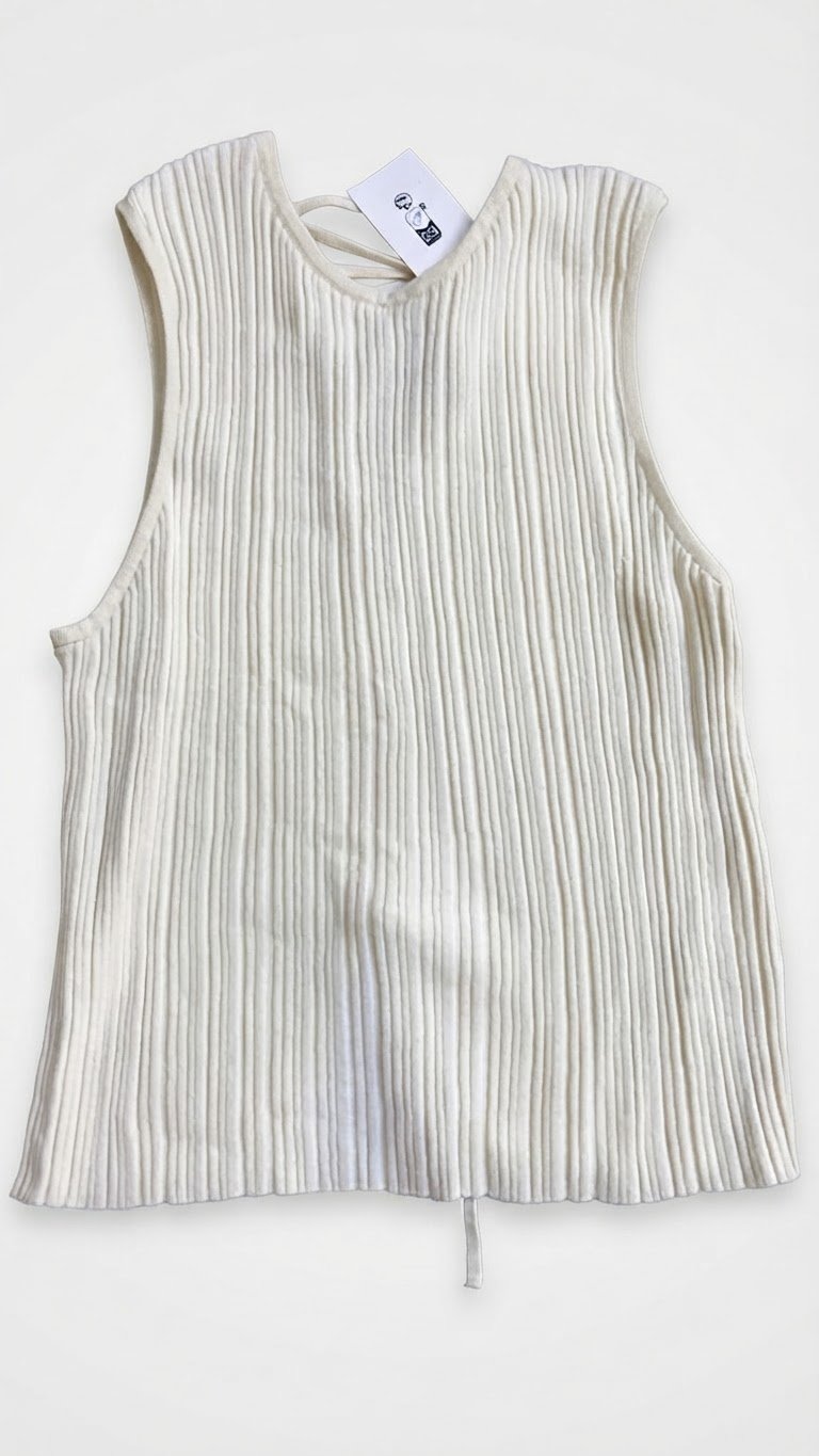 Top blanc cassé h&m