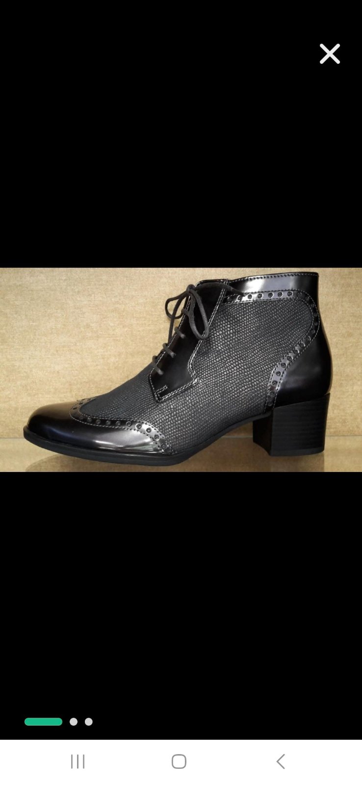 BOTTINE CHIC GABOR 🔥 NOIR ET GRIS  neuf jdid porté une seule fois 