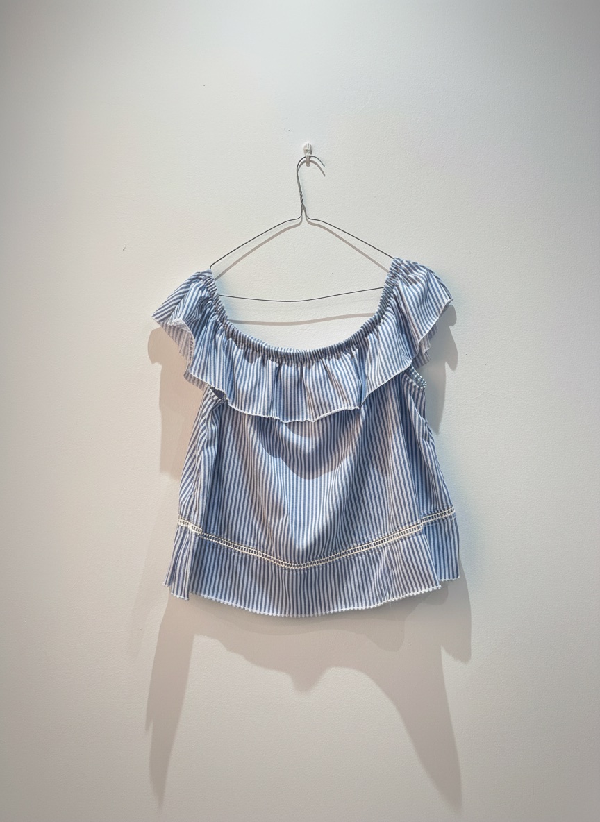 Chemise rayé bleu et blanc
