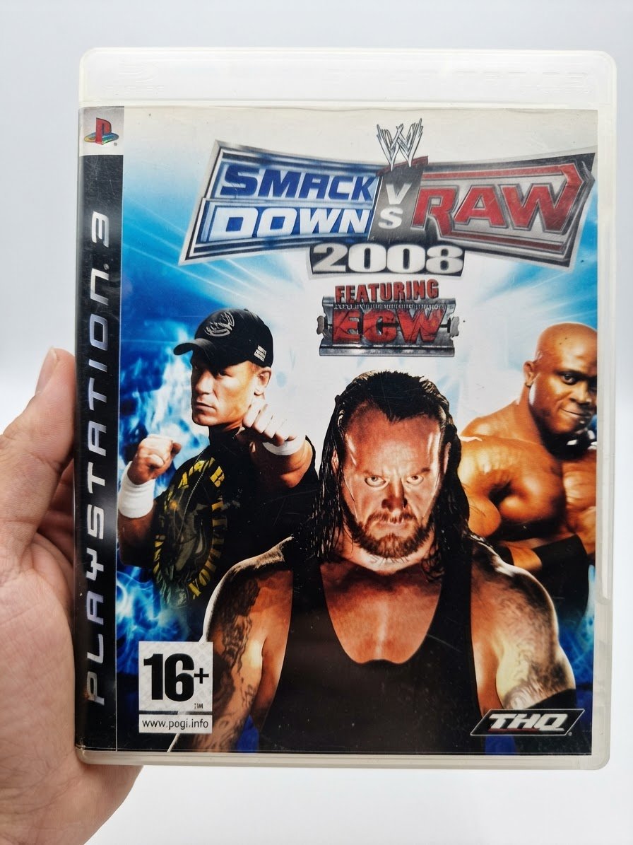 CD  WWE SMACK DOWN VS RAW 2008 ps3