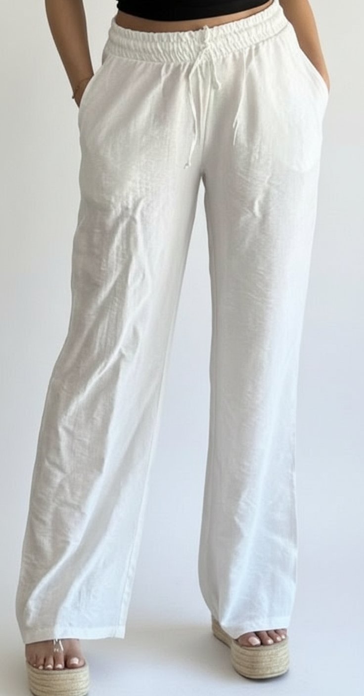 Pantalon kamraya blanc