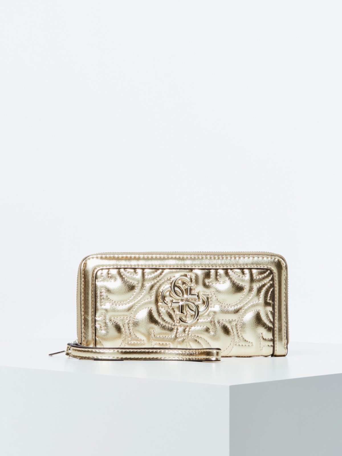  portefeuille Guess Doré